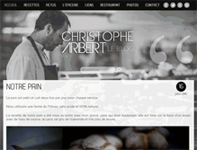 Tablet Screenshot of christophearibert.com